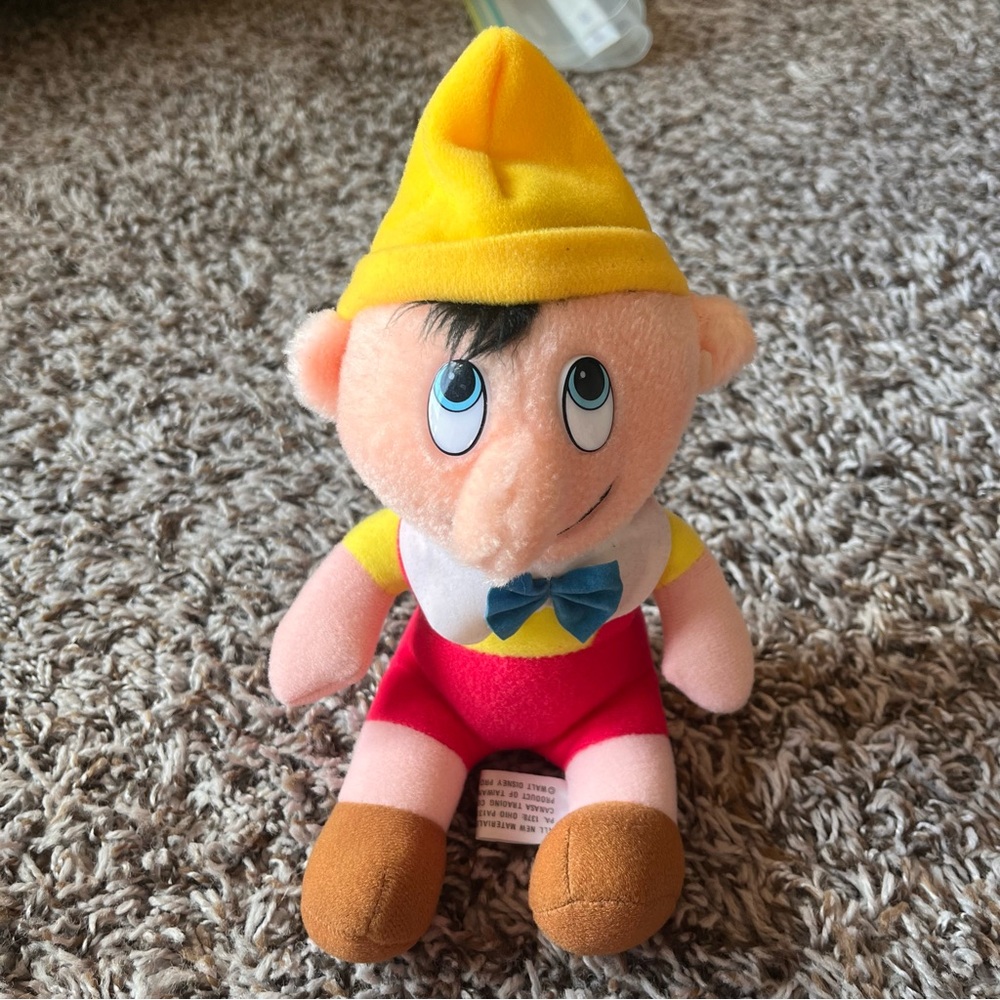 Vintage Walt Disney Productions Pinocchio plush doll